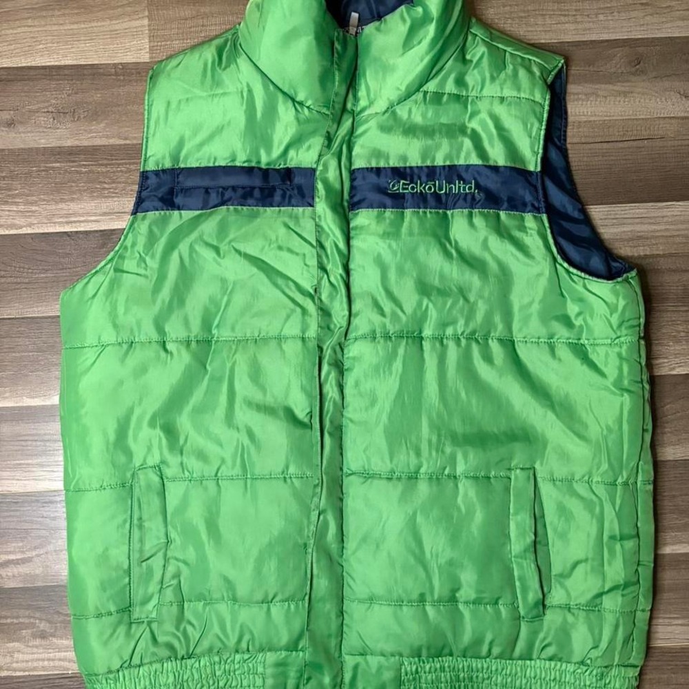 NWT Ecko UNLTD Grass Green Alternate Release Puffer‎ Vest MEN SIZE XL